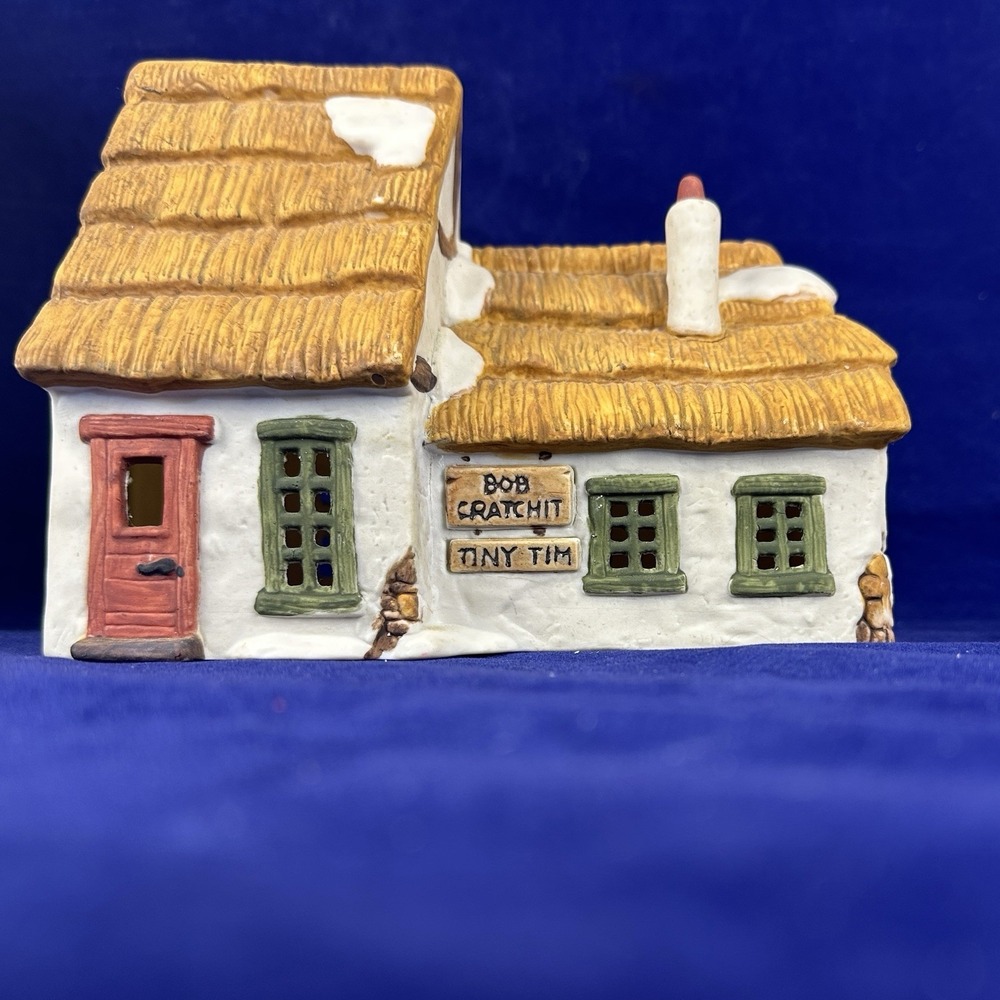Dept 56 "Bob Cratchit And Tiny Tim Cottage "  A Christmas Carol Retired 1986 - Picture 4 of 8